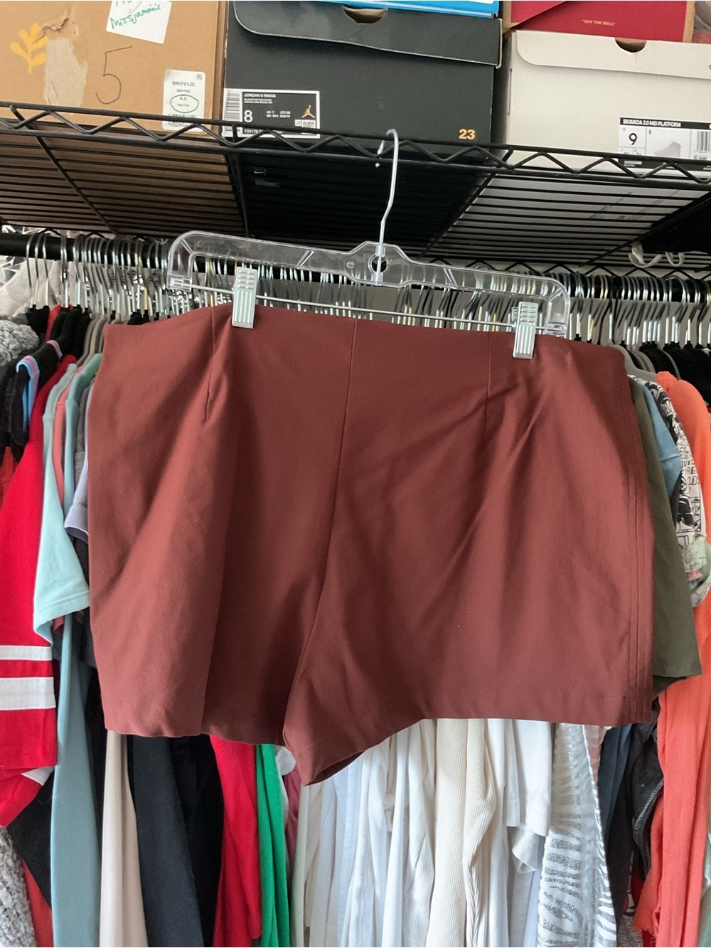 wild fable Rust Brown High-Waist Shorts